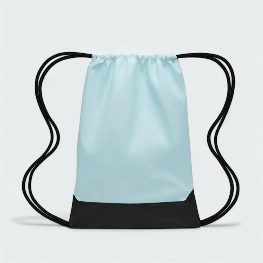 Sacola Nike Brasilia 9.5 Drawstring - unissex - azul celeste e preto