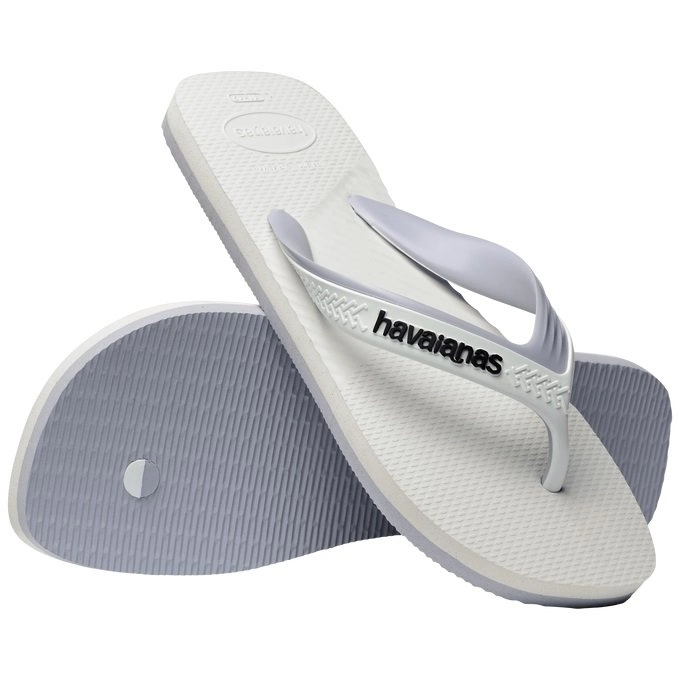 Sandalia Havaianas Hav Dual Fc - unissex - branco e cinza