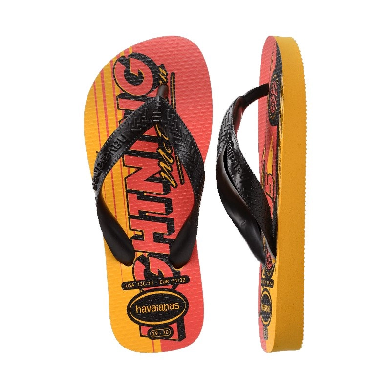 Sandalia Havaianas Kids Cars infantil - unissex - vermelho e laranja