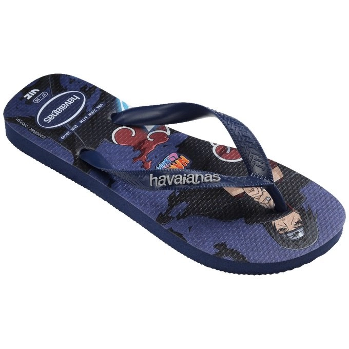 Sandalia Havaianas Naruto Fc - unissex - azul marinho