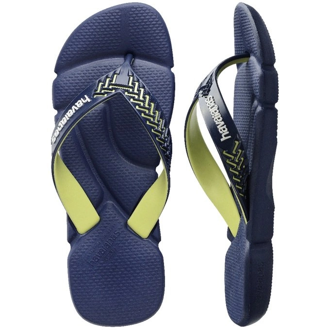 Sandalia Havaianas Power Fc 2.0 - masculino - azul marinho e verde