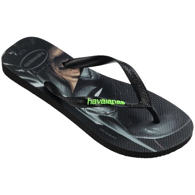 Sandalia Havaianas Top Herois Dc Gd - unissex - preto e verde
