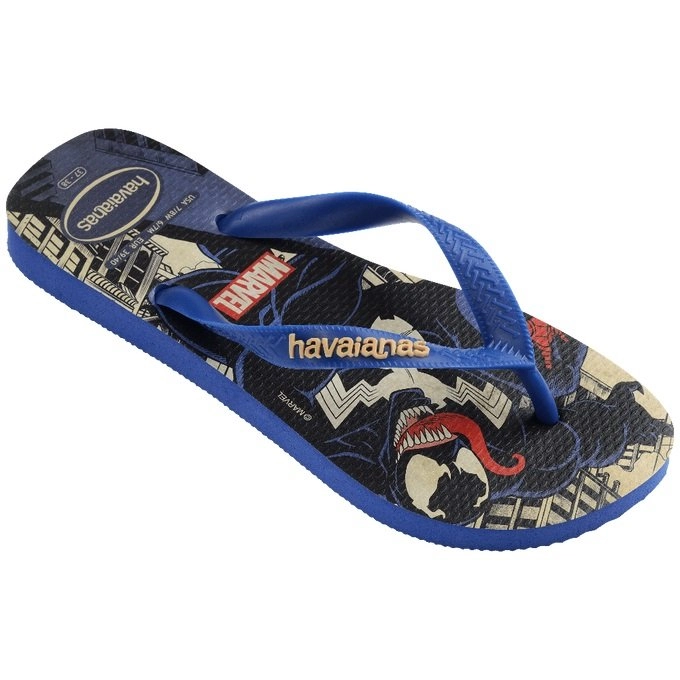 Sandalia Havaianas Top Marvel Clas Fc - unissex - azul marinho