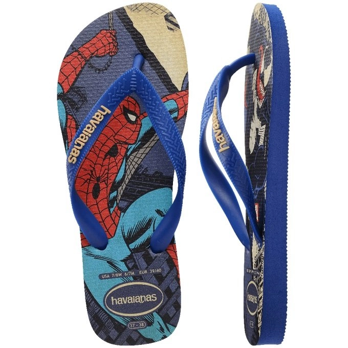 Sandalia Havaianas Top Marvel Clas Fc - unissex - azul marinho