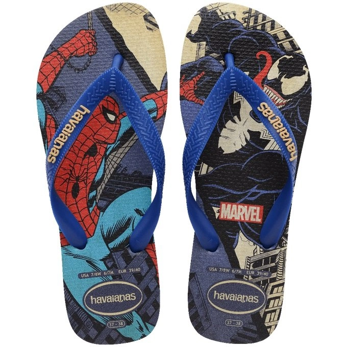 Sandalia Havaianas Top Marvel Clas Fc - unissex - azul marinho