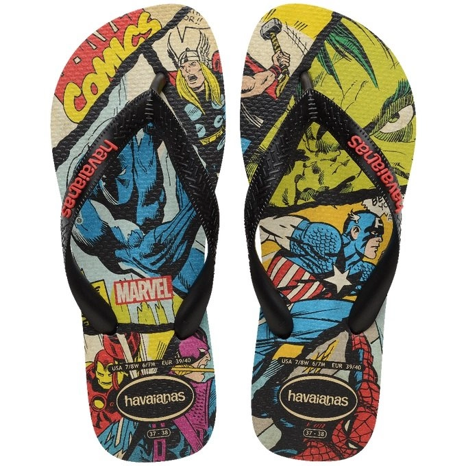 Sandalia Havaianas Top Marvel Clas Gd - unissex - colorido