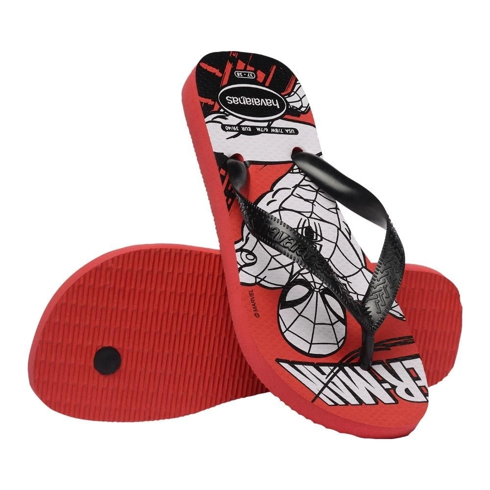 Sandalia Havaianas Top Marvel Lgmn Fc - masculino - vermelho e branco