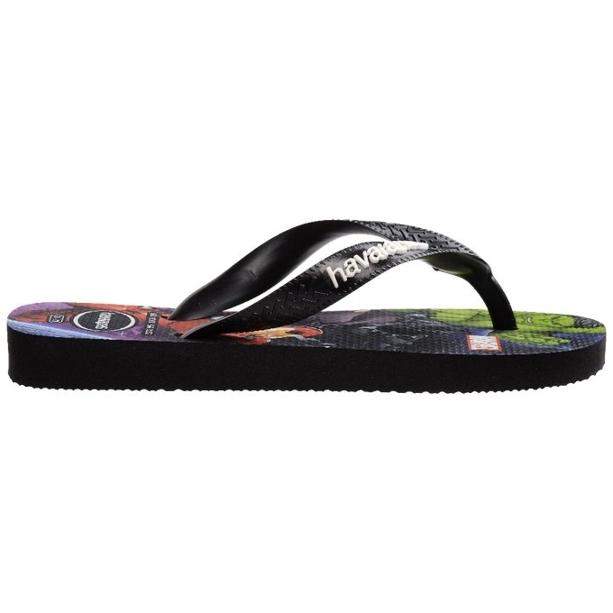 Sandalias Havaianas Marvel Ii Gd infantil - unissex - preto e colorido