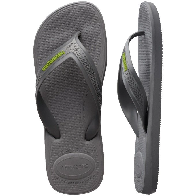 Sandalias Havaianas Top Max Comfort - unissex - cinza e verde