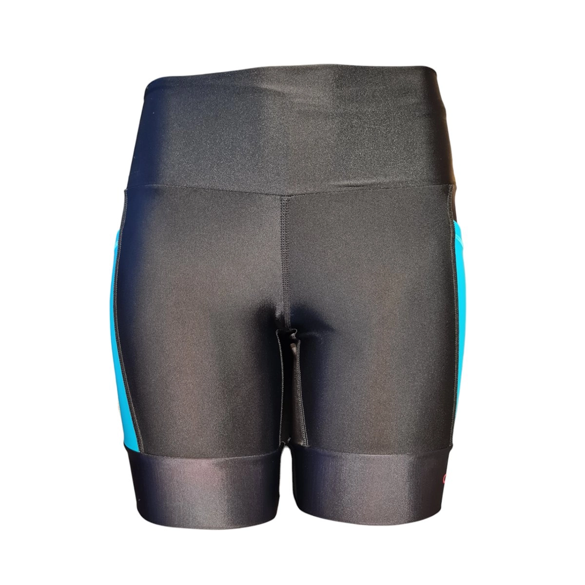 Short Ciacool - feminino - preto e azul claro
