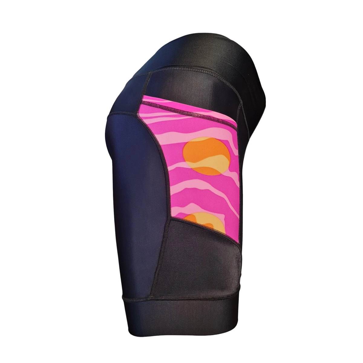 Short Ciacool - feminino - preto e rosa