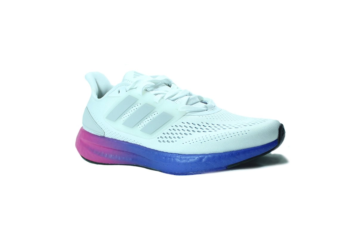 Tenis Adidas Pureboost 22 - masculino - branco e verde