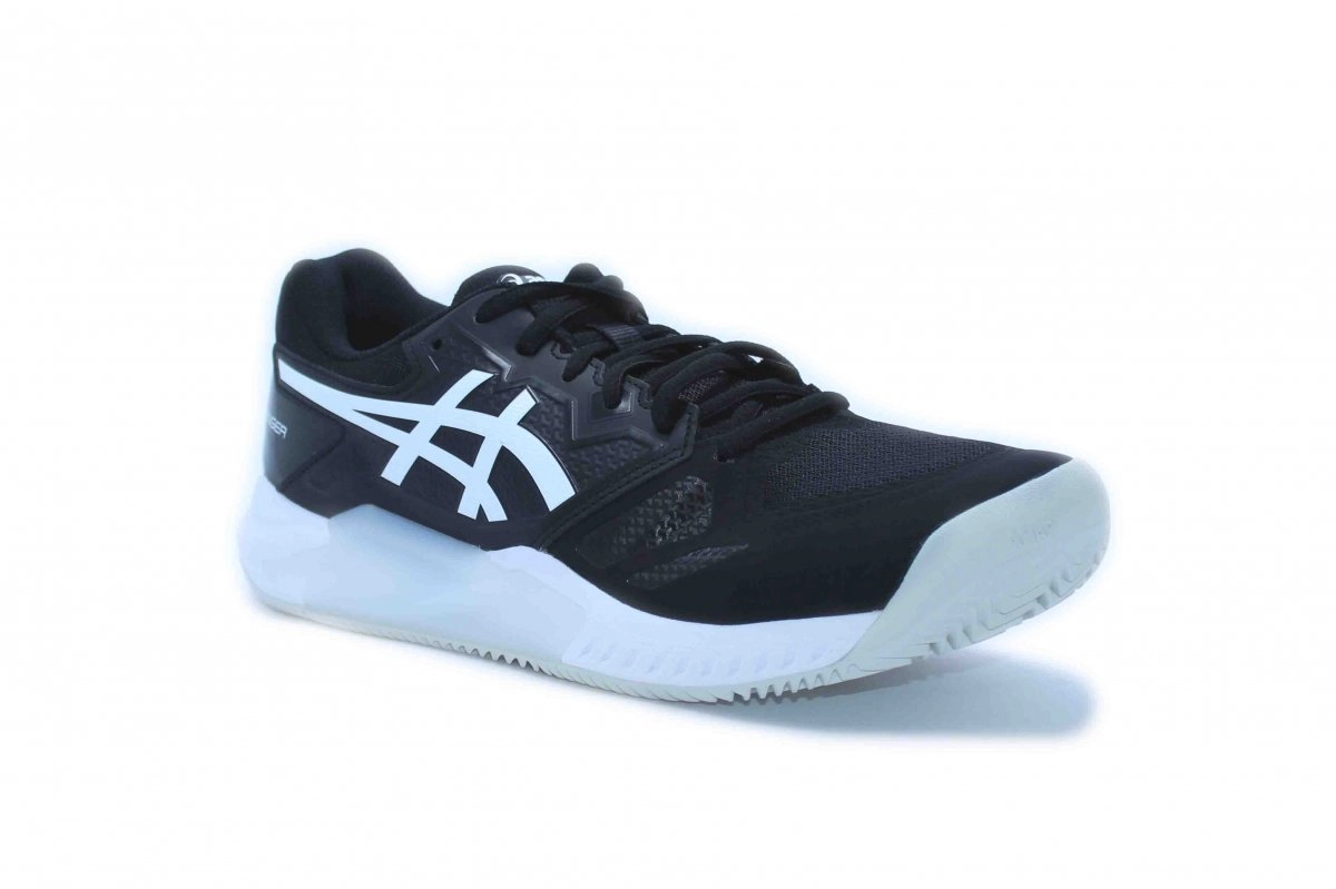 Tenis Asics Gel-Dedicate 8 Clay - masculino - preto e branco