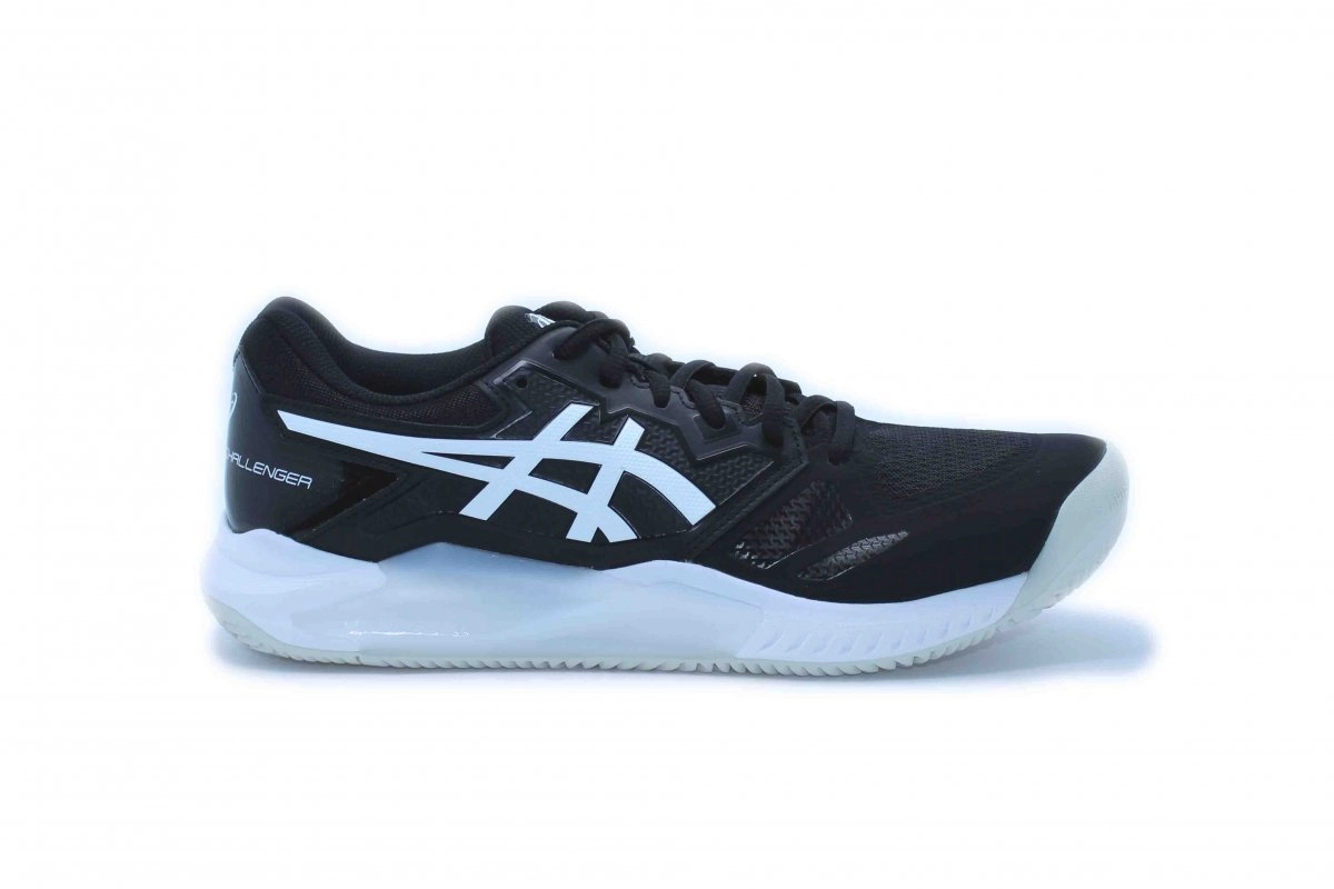Tenis Asics Gel-Dedicate 8 Clay - masculino - preto e branco