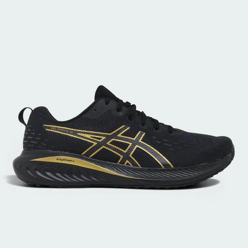 Tenis Asics Gel-Excite 10 - masculino - preto e dourado