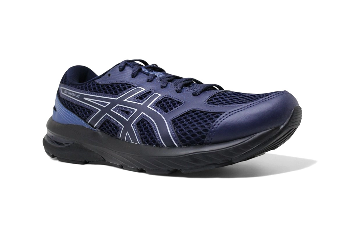 Tenis Asics Gel Nagoya St - masculino - preto e branco
