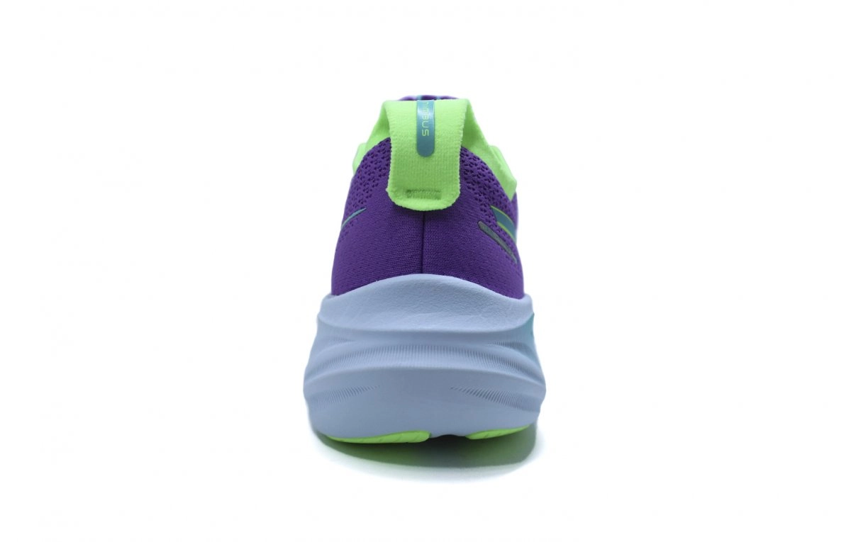 Tenis Asics Gel Nimbus 26 Platinum - feminino - azul e dourado