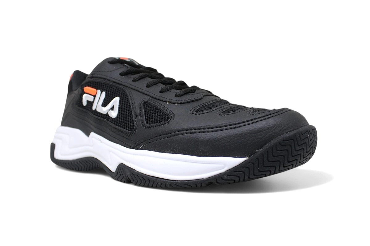 Tenis Fila Outfield Infantil - unissex - preto e branco