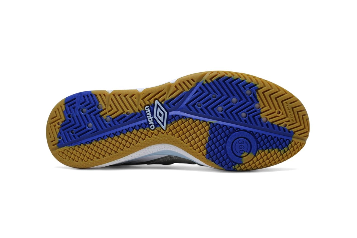 Tenis Futsal Umbro Beat - unissex - azul e preto