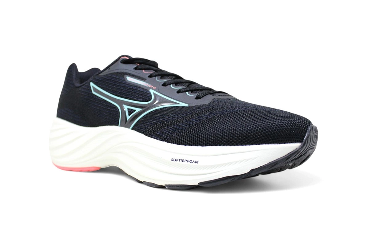 Tenis Mizuno Jet 7 - feminino - azul e branco