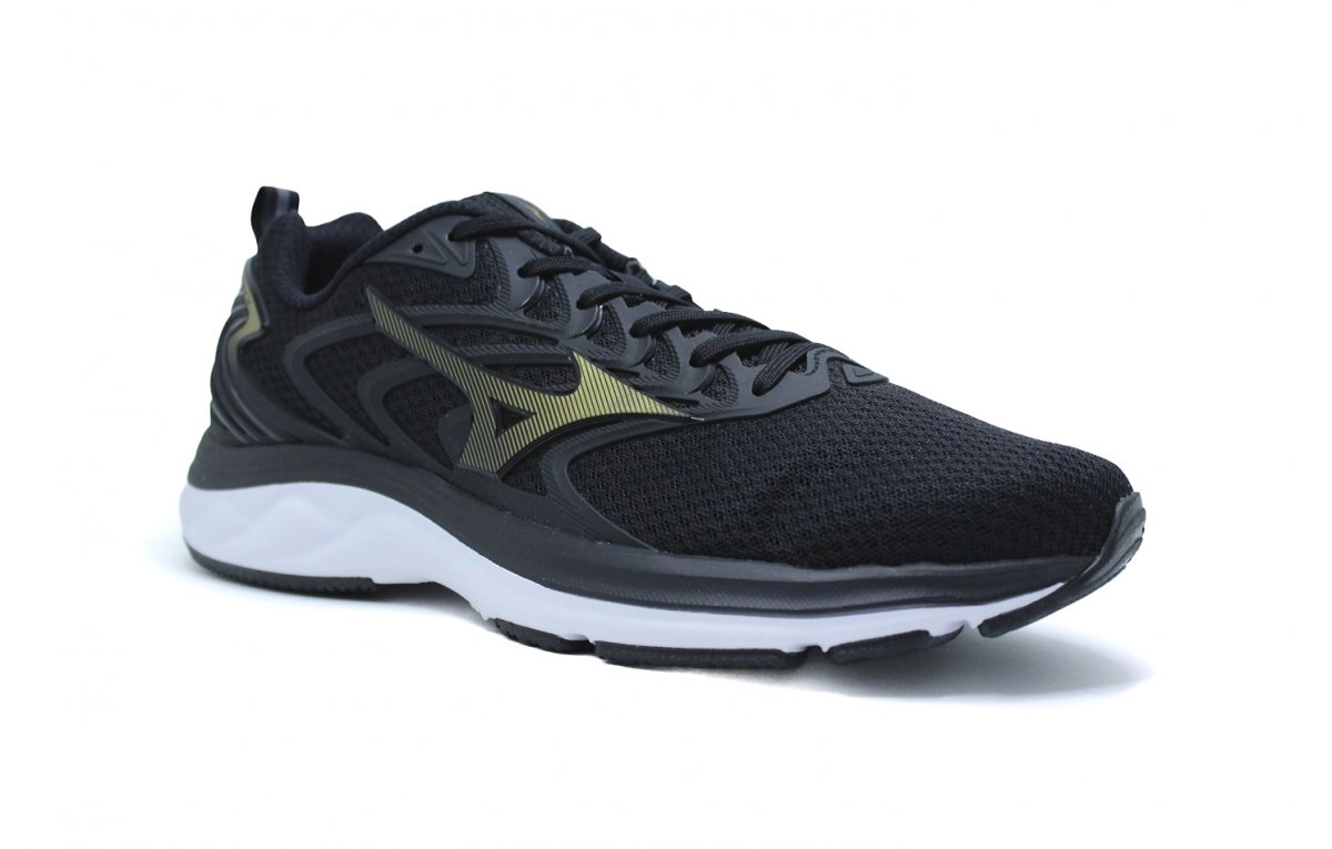 Tenis Mizuno Space 4 Junior - unissex - preto