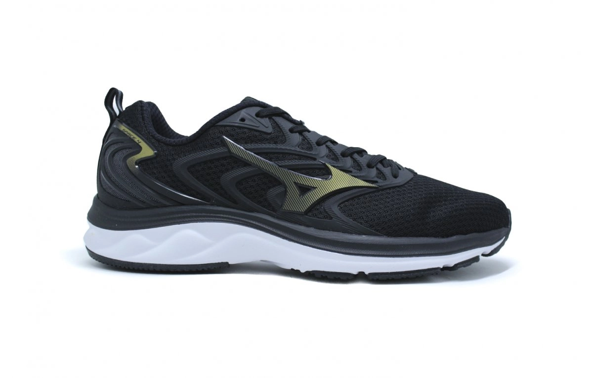 Tenis Mizuno Space 4 Junior - unissex - preto