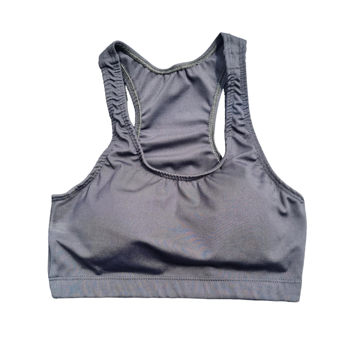 Top Dbase Cos Alto Bicolor - feminino - cinza e preto