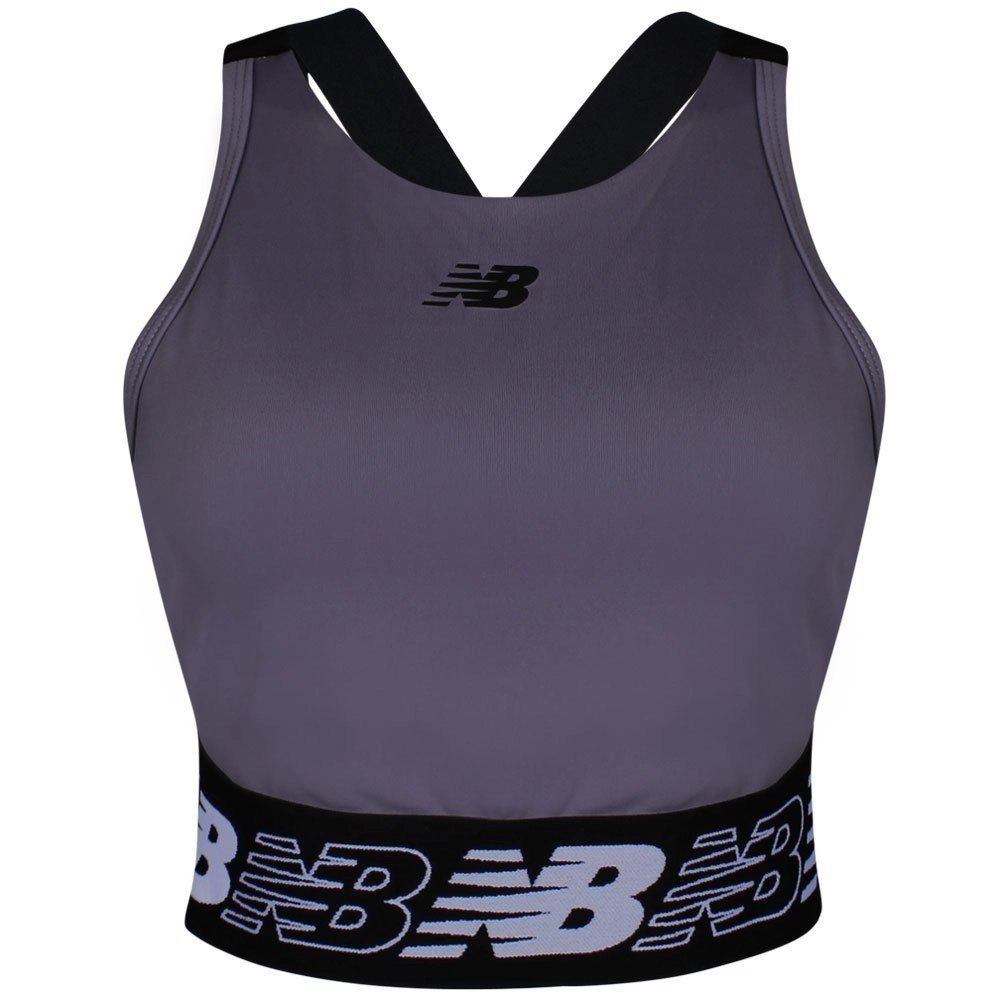 Top New Balance Sport Essentials Active - feminino - rosa claro