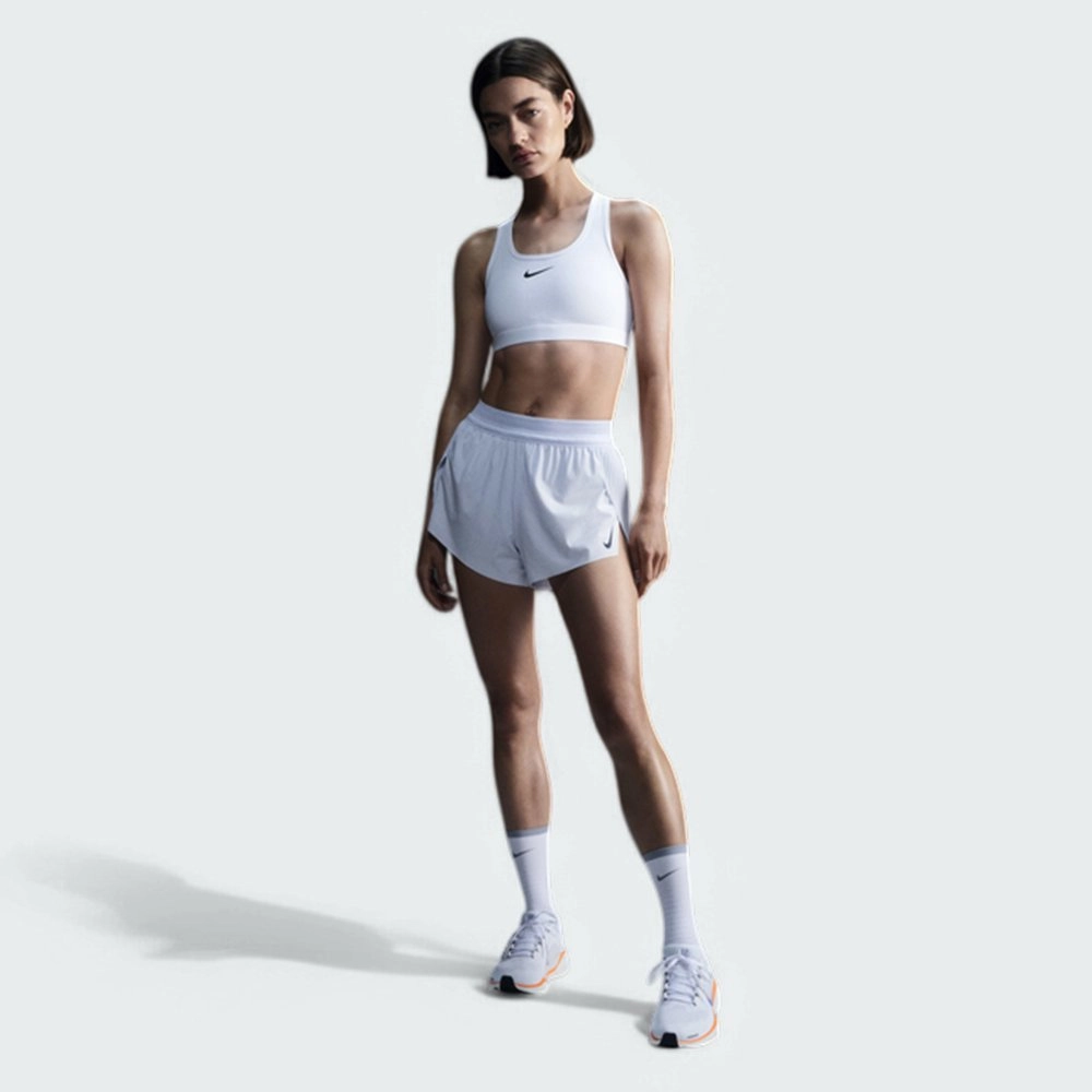Top Nike Swoosh - feminino - preto e branco