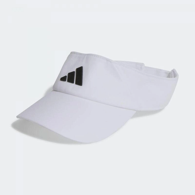 Viseira Adidas Running - unissex - branco e preto