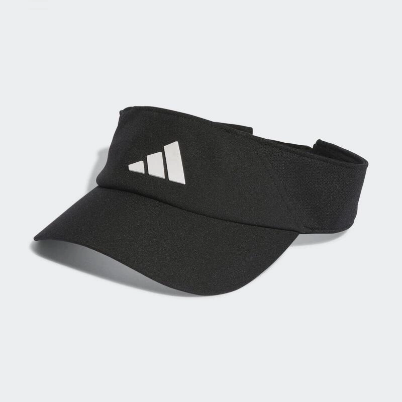 Viseira Adidas Running - unissex - preto e branco
