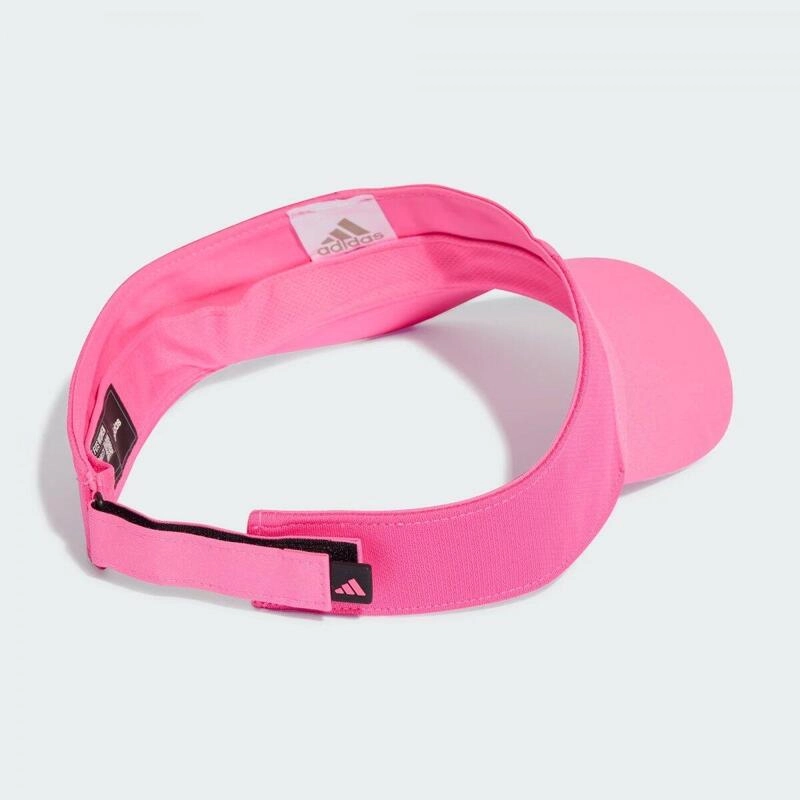 Viseira Adidas Running - unissex - rosa e preto