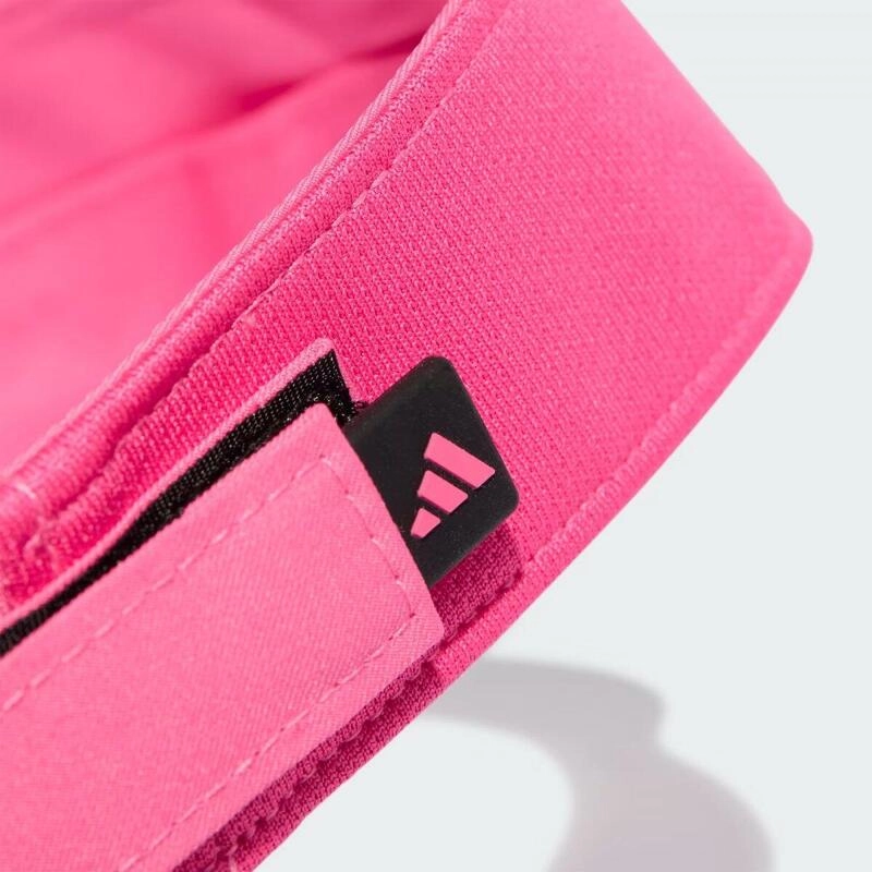 Viseira Adidas Running - unissex - rosa e preto