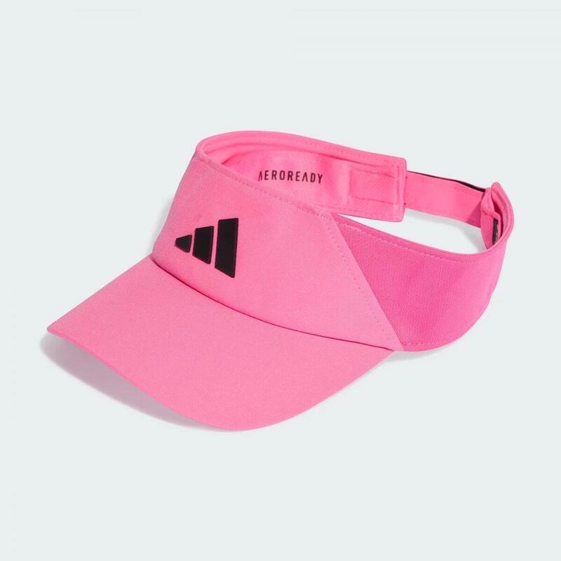 Viseira Adidas Running - unissex - rosa e preto