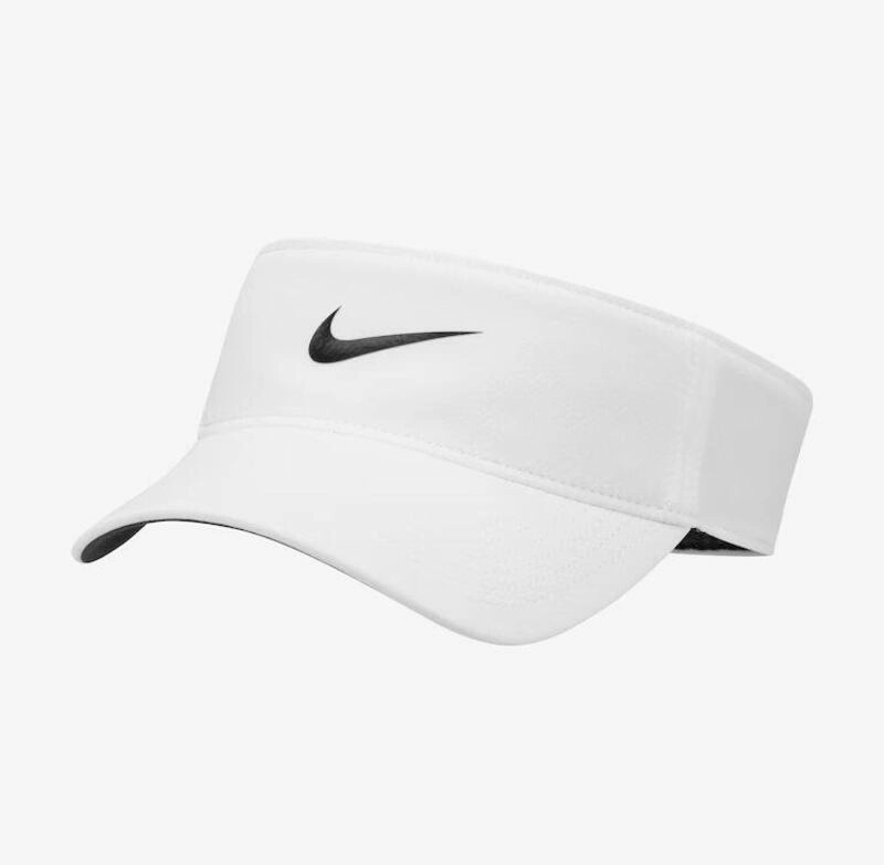 Viseira Nike Dri-FIT Ace Swoosh - unissex - branco e preto