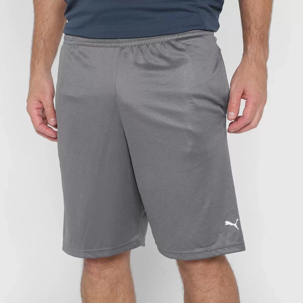 Bermuda Puma Performance Knit 10 masculino cinza Kenpo Sports