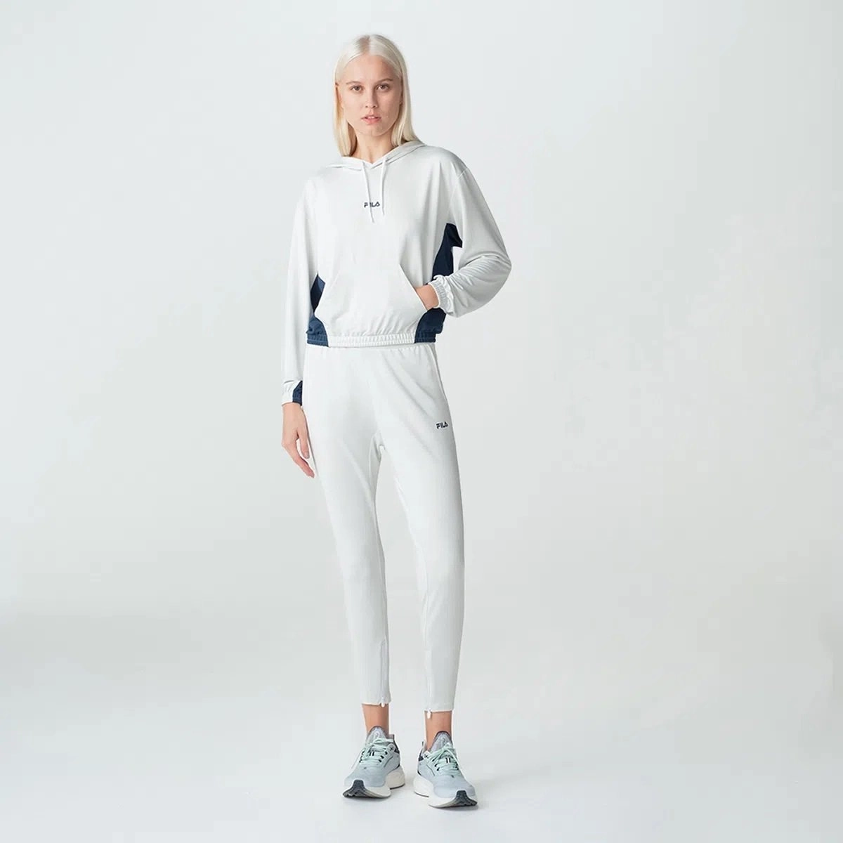 Calca Fila Sports Forward II feminino branco gelo Kenpo Sports