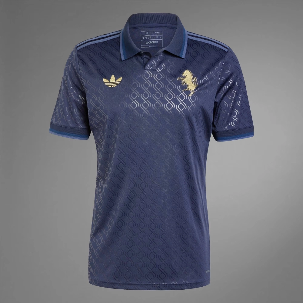 Camisa Adidas Juventus III 24 25 masculino azul marinho dourado