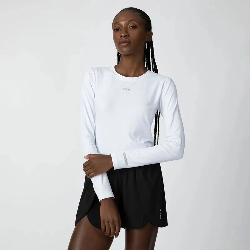 Camiseta Fila Sun Protect Breezy feminino branco Kenpo Sports