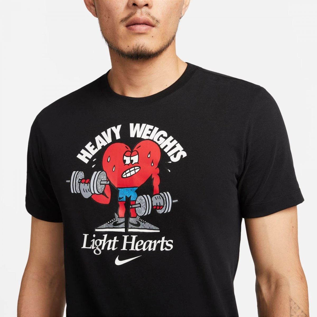 Camiseta Nike Dri-FIT Humor masculino preto e vermelho