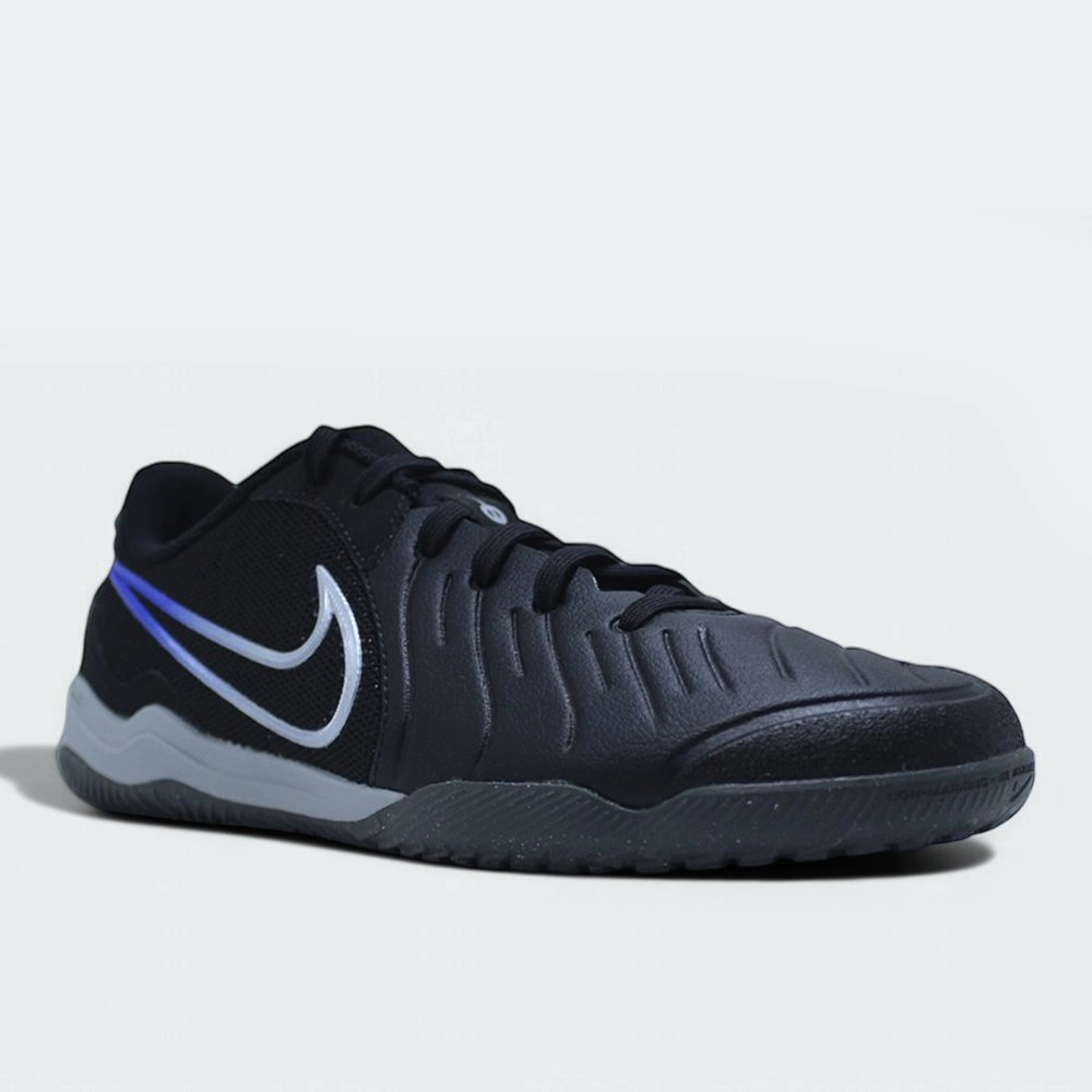 chuteira nike tiempo 10 academy futsal unissex preto azul | Kenpo