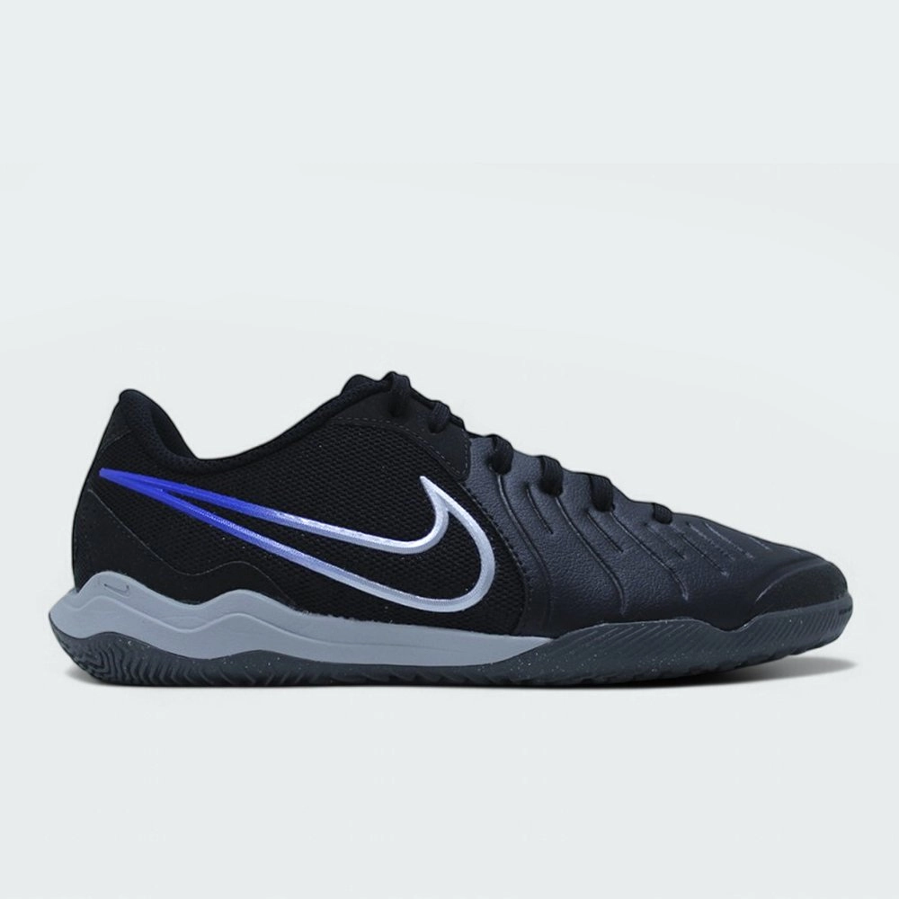 Chuteira Futsal Nike Tiempo 10 Academy unissex preto e azul