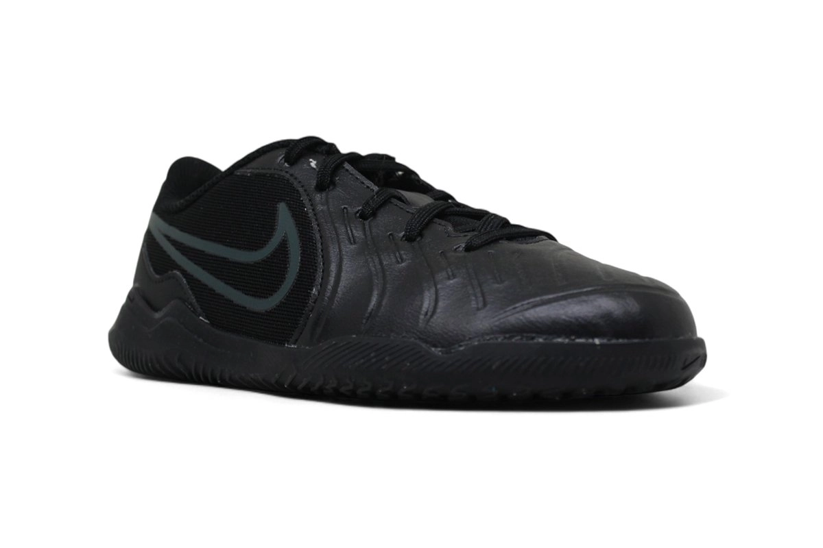 Chuteira Nike futsal Tiempo 10 Club Infantil unissex preto