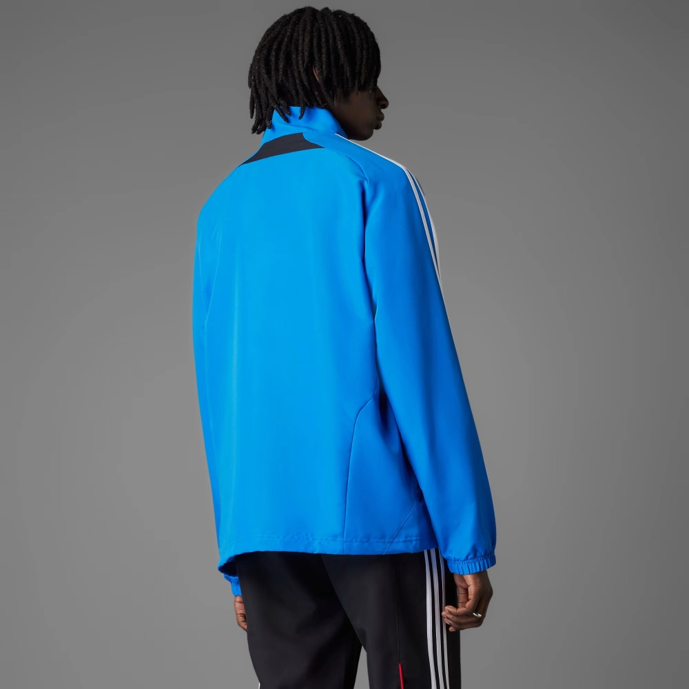 Jaqueta Adidas Manchester United UBP masculino azul vermelho