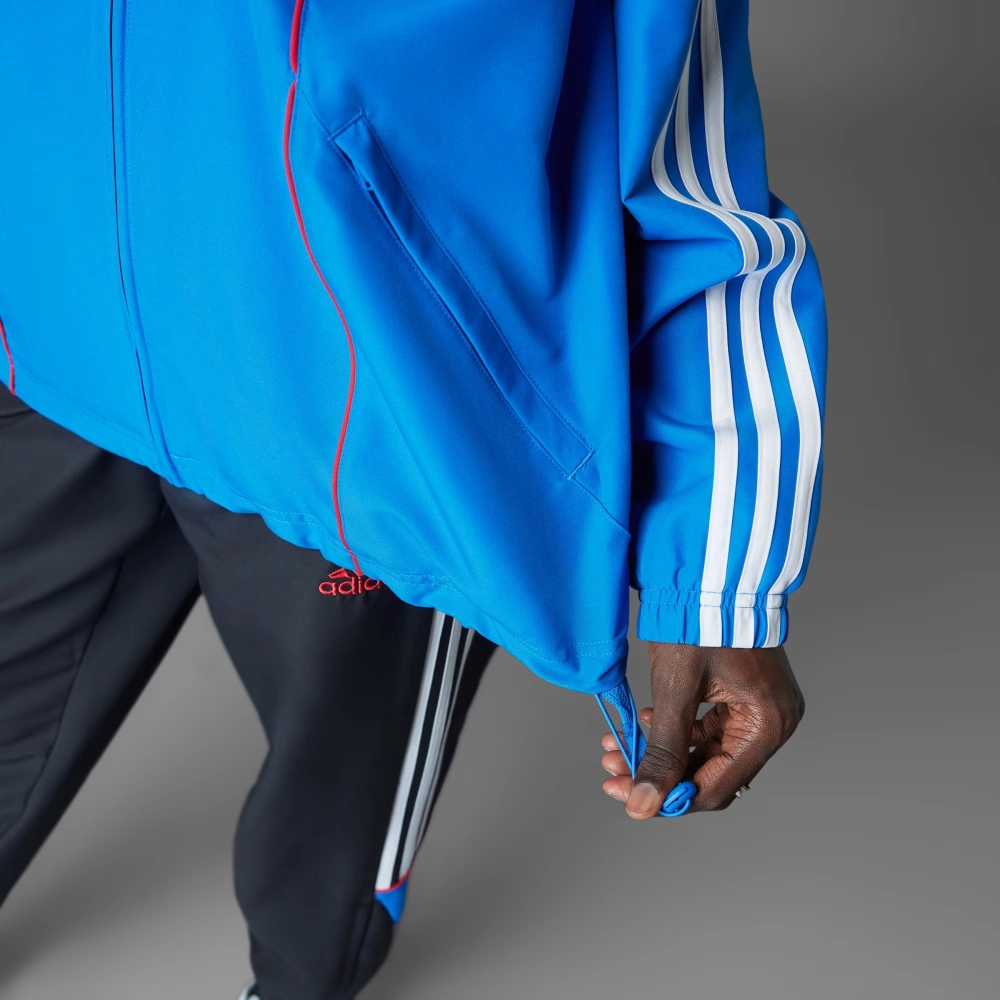 Jaqueta Adidas Manchester United UBP masculino azul vermelho