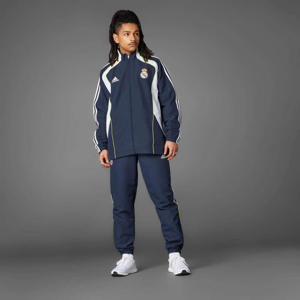 Jaqueta Adidas Real Madrid UBP masculino azul marinho branco