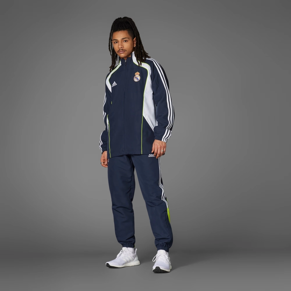 Jaqueta Adidas Real Madrid UBP masculino azul marinho branco