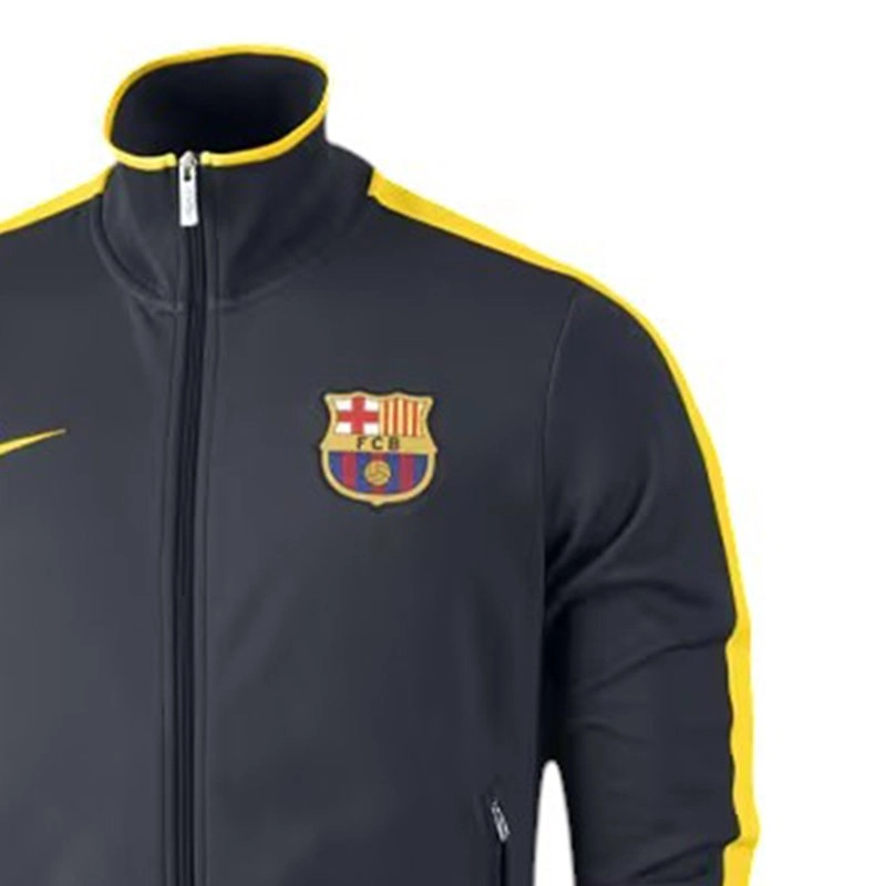 Jaqueta Nike Authentic N98 Barcelona masculino cinza e amarelo