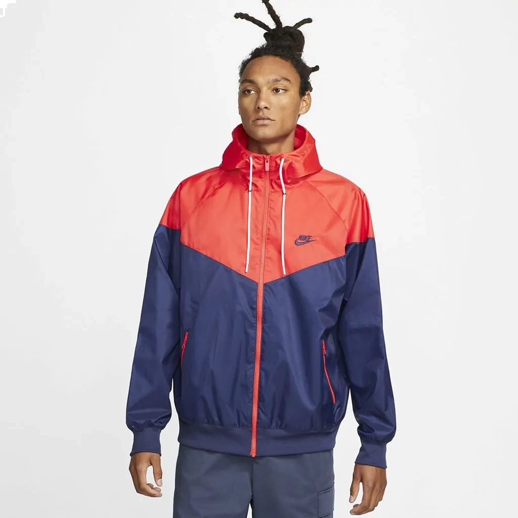Jaqueta Nike Sportswear Windrunner masculino vermelho e azul