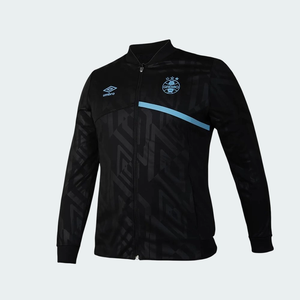 Jaqueta Umbro Gremio Hino 2025 masculino preto e azul Kenpo